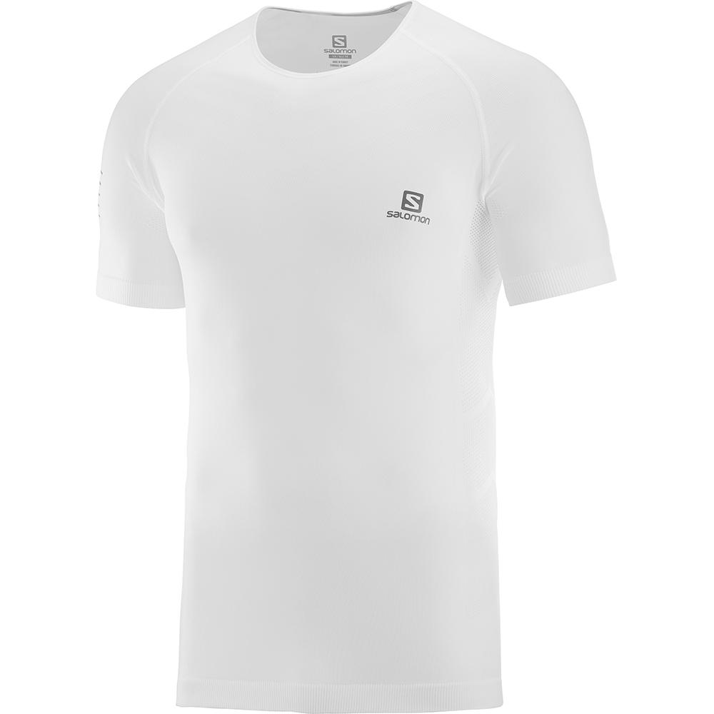 Salomon SENSE PRO M Camisetas Hombre - Blancas - Colombia (71302-MFZI)